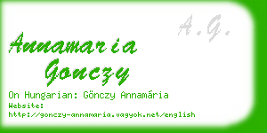 annamaria gonczy business card